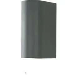 Licht-Erlebnisse Außenwandlampe AALBORG Up Down Anthrazit IP44 Moderner Wandstrahler Haus Hof Garten, CX122917R