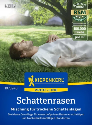 Produktbild Kiepenkerl Profi-Line Saatgut Schattenrasen Premium trocken 25 g für ca. 1 m²