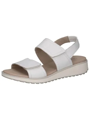 Caprice Keilsandalette - Bequeme Riemchensandale für den Sommer - Wanderschuhe mit Gummizug für optimalen Komfort, aus hochwertigem Nappaleder, ideal für entspannte Sommertage.