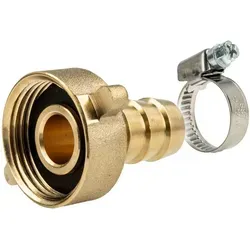 Schlauchverschraubung Mit 1/2 Zoll Üwm X Tülle Ø 14,5 Mm, Inkl. Schelle W4 12-20 Mm - Tecuro