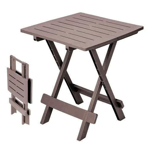 1.05 Kunststoff Klapptisch ADIGE - Farbe: Braun