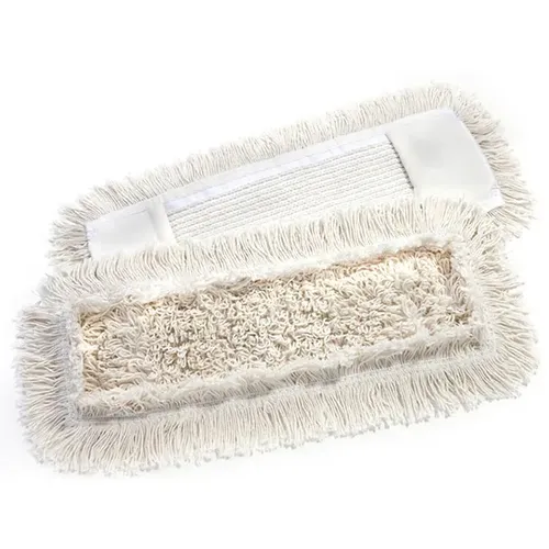 Wischmop aus Baumwolle Mopptex getuftet 50 cm weiß Baumwollmop, innen Schlinge außen Franse 400102