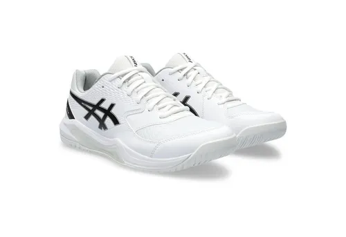 Asics Herren Tennisschuhe Gel Dedicate 8 - Multicourt in Weiß - Tennisschuhe mit optimaler Stabilität und Komfort, ausgestattet mit Asics GEL für hohe Trittdämpfung und einem atmungsaktiven Mesh-Obermaterial für besten Tragekomfort.