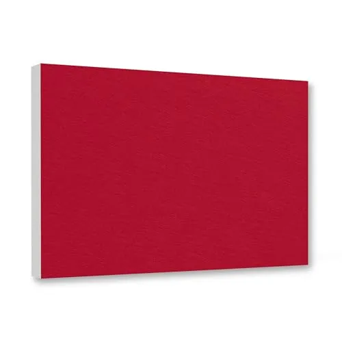 platino24 Schallabsorber COLORE aus Basotect G+ - Akustikpaneel in Bordeaux, 82,5x55cm, ideal zur Verbesserung der Raumakustik in Büro, Studio und Wohnung. Kompakt und effektiv für eine angenehme Klangumgebung.