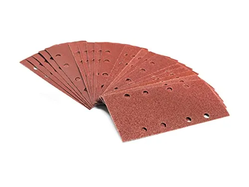 Schleifbogen-Set │ 40 Stück │ 93 x 190 mm │ je 10 x Korn 60/80/120/240 │ selbsthaftend │ für Schwingschleifer │ Schleifpapier │ Schleifbögen | by FD-Workstuff
