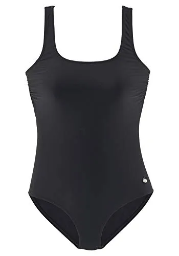 Badeanzug LASCANA Damen Gr. 50 Cup D schwarz