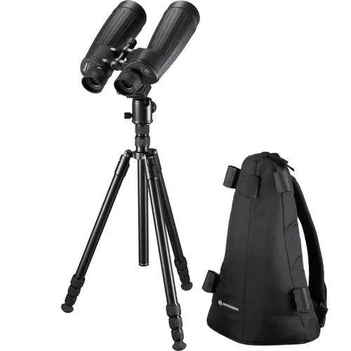 Bresser Fernglas NightExplorer 15x70 - Wasserdichtes Astronomie-Fernglas - Ideal für Sternenhimmel und Tagesbeobachtungen: Das Bresser NightExplorer 15x70 überzeugt mit 15-facher Vergrößerung, wasserdichtem Gehäuse und inklusive Dreibeinstativ für stabile Ansichten.