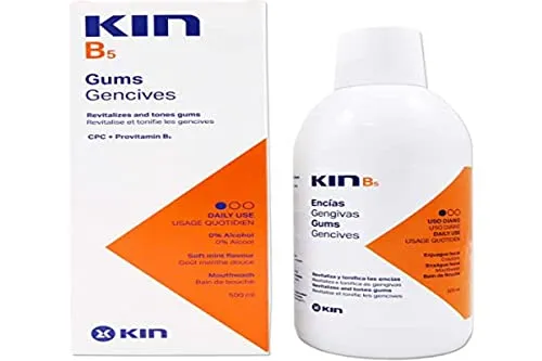 Kin B5 Mundwasser ~ Alkoholfreies Xylitol CPC ~ Täglicher Gebrauch für Mundgeruch-Implantate