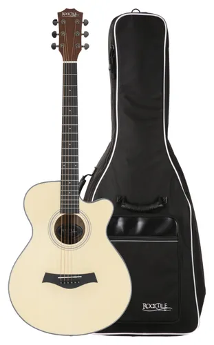 Rocktile WSC-101C NT Westerngitarre Gigbag Set