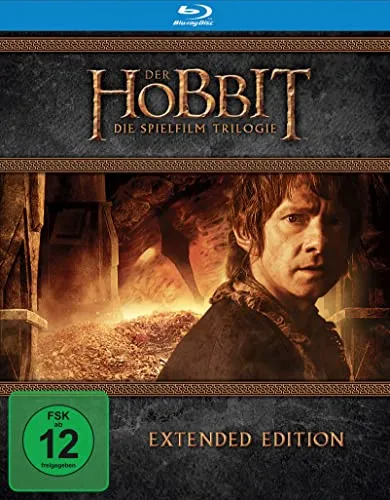 Der Hobbit: Die Spielfilm Trilogie Extended Edition [Blu-ray] - Fantastische Filmtrilogie, Freigegeben ab 12 Jahren, bietet epische Abenteuer und beeindruckende Spezialeffekte.