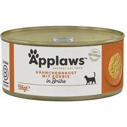 Applaws Cat Nassfutter Dose Hühnchenbrust Kürbis 156 g - Glutenfreies Katzenfutter mit 50% Hühnerbrust, natürliche Zutaten und ohne künstliche Zusatzstoffe