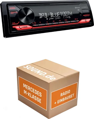 JVC KD-X282DBT Autoradio Einbaupaket für Mercedes M-Klasse W163