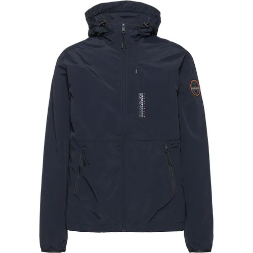 Napapijri A-TUNDRA Kurzjacke Herren - Funktionsjacke in schwarz, wasserabweisend und atmungsaktiv, ideal für Outdoor-Aktivitäten und Freizeit.