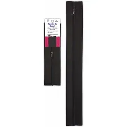 June Tailor Zippity-Do-Done Reißverschluss 18 inch (ca. 45,7 cm) in verschiedenen Farben : Schwarz Farbe: Schwarz