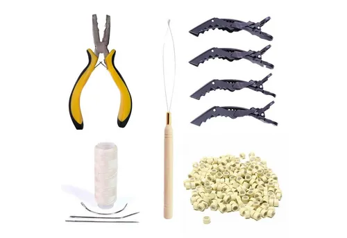 hair2heart Echthaar-Extension Tressen Starter Set Blond von hair2heart