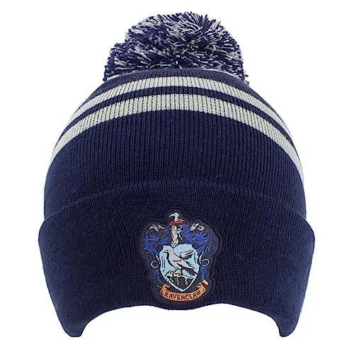Harry Potter Heroes Inc Beanie Pom-House Ravenclaw One Size Mütze, Mehrfarbig, Einheitsgröße Unisex Erwachsene, Mehrfarbig, One Size