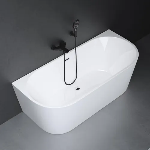 Freistehende Badewanne Acryl Wanne 170cm Vicenza519 OA - Moderne freistehende Badewanne aus Acryl, wärmespeichernd und ideal für entspannende Bäder zu zweit. Perfekt für Ihr Badezimmer!