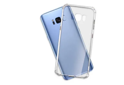 mtb more energy Smartphone-Hülle Clear Armor Case für Samsung Galaxy S8, Transparente TPU Schutzhülle Case Backcover mit Anti-Shock Verstärkung