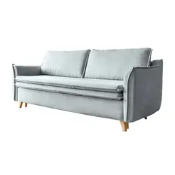 Schlafsofa mit Bettkasten - Big Sofa mit Schlaffunktion in Hell Grau - Sofas & Couches - Praktisches Schlafsofa mit innovativer Schlaffunktion und separater Matratze, ideal für täglichen Schlafkomfort und platzsparende Aufbewahrung.