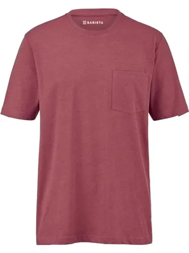 BABISTA Herren T-Shirt Ulviento rot, L - 54 - T-Shirt für Herren, aus hochwertiger Baumwoll-Mischung für höchsten Tragekomfort und Langlebigkeit. Mit praktischer Brusttasche für einen lässigen Look.