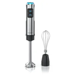 Arendo Stabmixer Edelstahl 1200W mit Schneebesenaufsatz
