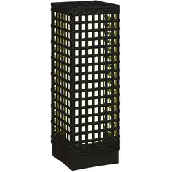 Outsunny Solarleuchte - Rattan Solarlampe mit Lichtsensor - Hochwertige Außenleuchte in Rattanoptik, wasserdicht und solarbetrieben für 8 Stunden Leuchtdauer. Ideal für Balkon und Terrasse, sorgt für gemütliches Licht.