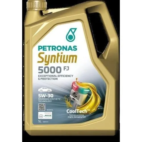 Petronas Motoröl Syntium 5000 FJ 5W-30 70542M12EU - Hochleistungs-Motoröl für optimale Engine Performance, reduziert Reibung und sorgt für einen sauberen Motor. Ideal für moderne Fahrzeuge.