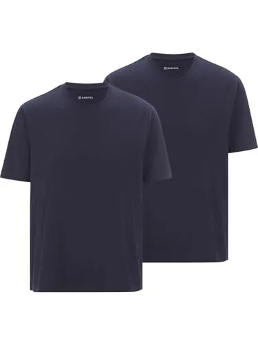 BABISTA Herren Doppelpack T-Shirt Bellavonto dunkelblau, L - 52/54 - Activewear-T-Shirts für Herren, aus 100% Baumwolle für hohen Tragekomfort und Atmungsaktivität – ideal für jeden Anlass.
