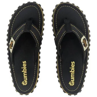 Gumbies Classic T-Strap-Zehentrenner schwarz 39 EU von GUMBIES