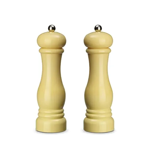 Echtwerk 2tlg. Set: Salz- & Pfeffermühle in Creme - (H)21 x Ø 6 cm