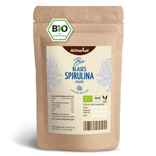 Produktbild Blaues Bio Spirulina Pulver 100g | Hochkonzentriertes Superfood