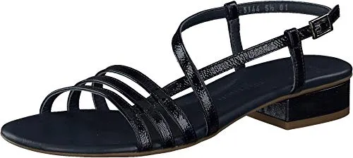 Paul Green Riemchen Sandalen für Damen in violett - Wanderschuhe mit 3 cm Absatzhöhe, aus hochwertigem Lackleder, ideal für stilvolle Outdoor-Aktivitäten und bequemes Tragen.