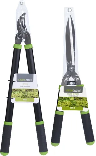 Heckenschere Gartenschere Astschere 2 Stk Schwarz Set Baum Blumen Gartenarbeit