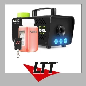 Fuzzix F503L Party-Nebelmaschine 3 LEDs RGB