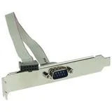 InLine Slotblech mit seriellem 9pol Stecker an 10 Pin Buchse 0,25m