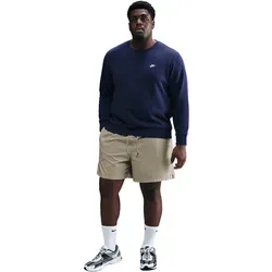 Nike Golf Pullover Club BB Crew, dunkelblau - Stylischer Nike Pullover Club BB Crew aus weichem Brushed Fleece, ideal für kühle Tage. Leicht und bequem, perfekt für Freizeit und Sport. Genießen Sie Komfort und Eleganz in einem.