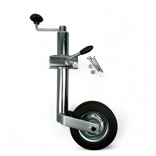 Stützrad Bugrad inkl. Klemmschelle Schraubensatz 150kg 48mm Anhänger Wohnwagen