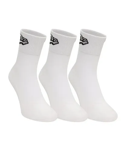New Era Freizeitsocken New Era Flag Ankle 3Pk Socken Weiß Freizeitsocken Baumwolle