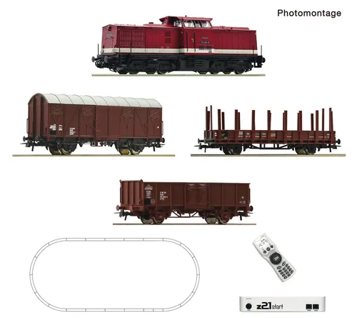 Roco 5110009  z21 Set BR 110 Diesellok + Güterzug DR