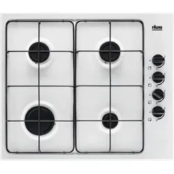 Gasherd 59cm 4 brenner 78300w weiß Faure FGH62414WA - Weiß