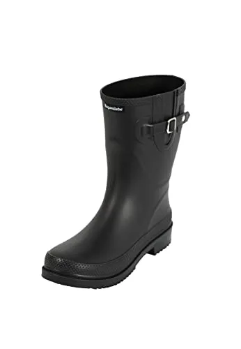 Regenliebe Damen Gummistiefel Pfütze halbhoch - Wanderschuhe: Halbhohe, leichte Gummistiefel mit matter Oberfläche, ideal für Regenwetter. UV- und ozonbeständig, ohne Weichmacher, bieten hervorragenden Tragekomfort.