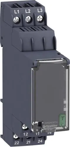 Schneider Electric RM22TG20 Überwachungsrelais - Sonstige Elektronik & Messtechnik mit 2 Wechslern für zuverlässige Überwachung von 208 bis 480 V/DC und V/AC.