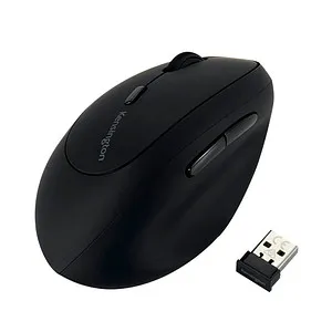 Kensington Pro Fit Ergo Wireless Mouse - Ergonomische vertikale Maus für Linkshänder - Mäuse, ergonomische vertikale Maus für Linkshänder, kabellos mit 6 Tasten für komfortables Arbeiten.