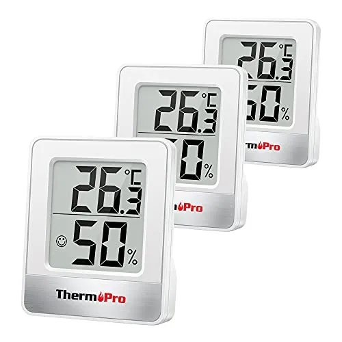 ThermoPro TP49W-3 digitales Mini Thermo-Hygrometer von ThermoPro