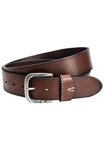 camel active Herren Gürtel Braun - XL aus Vollrindleder - Hochwertiger Herren-Gürtel aus Vollrindleder, kürzbar und mit eleganter Metallschließe. Ideal für stilbewusste Männer, 4,5 cm breit.