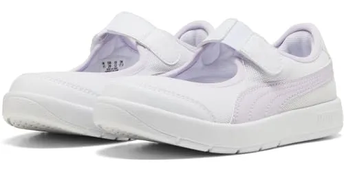 Puma Courtflex V3 Lina V Ps Sneaker für Mädchen, Puma White Lilac Frost, 2.5 UK Child