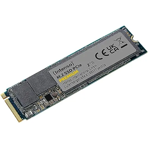 Intenso 2TB M.2 SSD PCIe Premium - Blitzschnelle Leistung bis zu 2100 MB/s, ideal für PCs und Ultrabooks mit kompaktem M.2 2280 Formfaktor