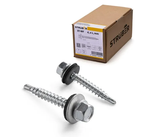 STRÜBER Schrauben- und Dübel-Set Trapezblechschrauben in grau von STRÜBER