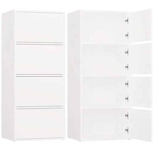 3E 3xE living.com Kommode, Weiß, 50 x 119 x 40 cm