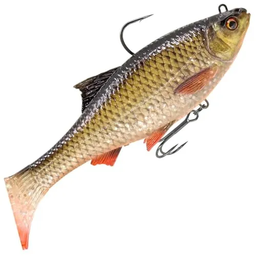 Savage Gear 3D Roach RTF 18cm 104g - 1 montierter Gummifisch, Farbe:Clear Rudd